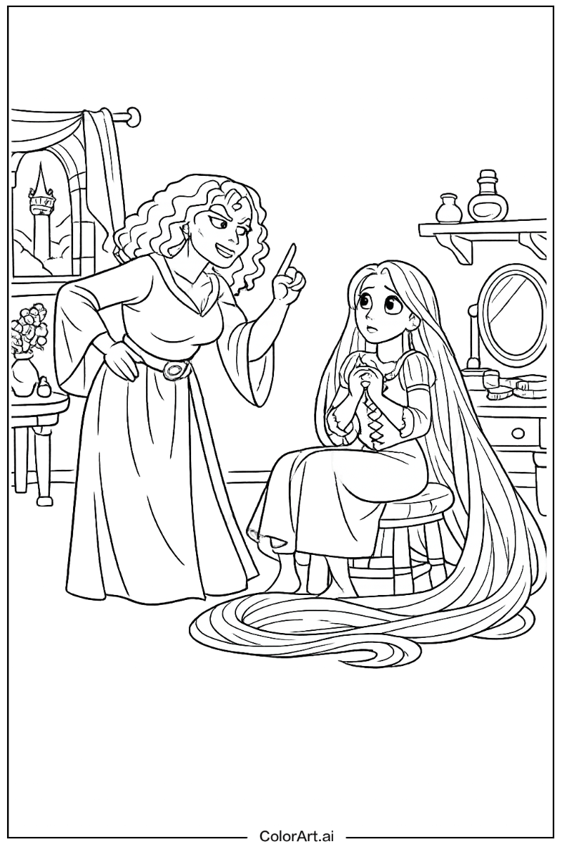Gothel Rapunzel Scene