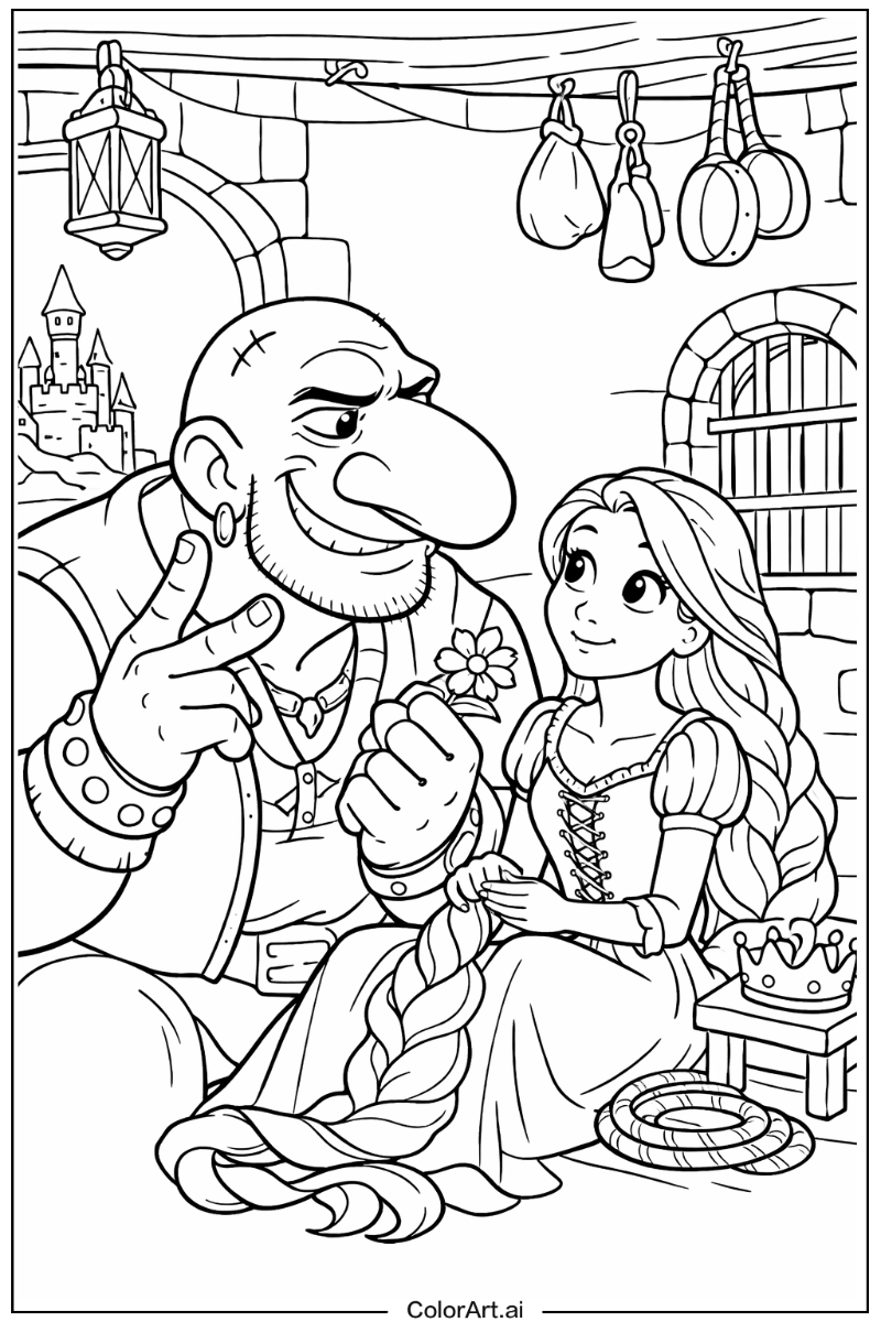 Big nose thug Rapunzel Scene 3