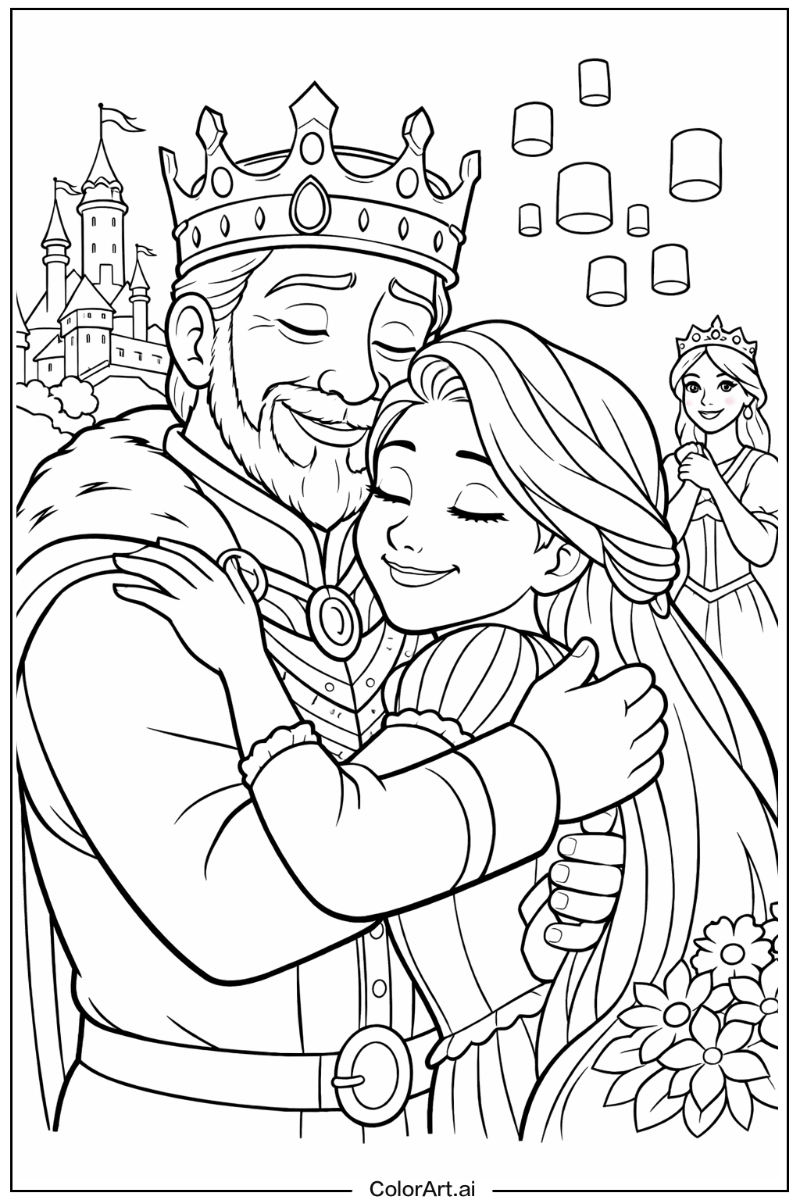 Rapunzel with King frederic Theme 4