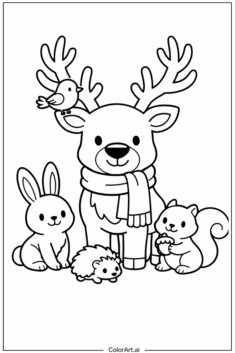 reindeer with Friends 1