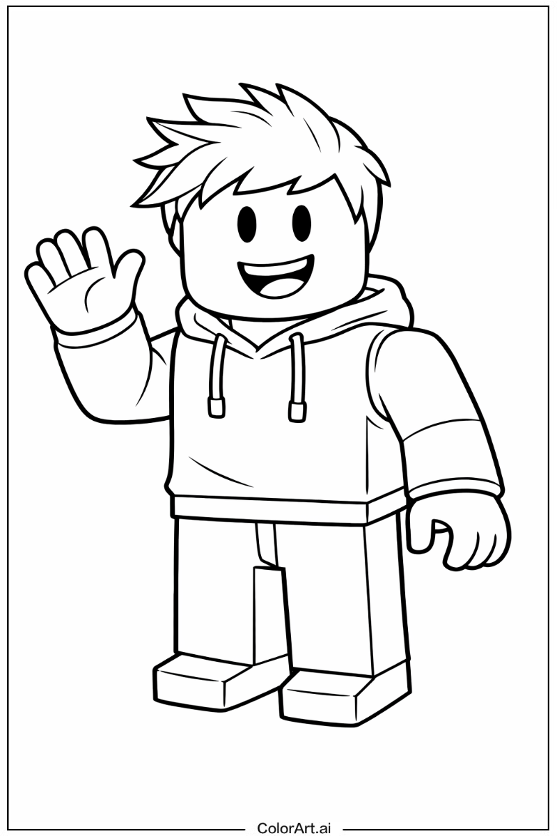 Happy Roblox Portrait