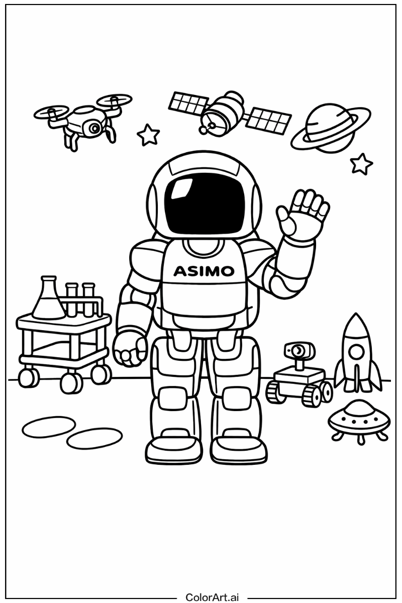 Asimo robot Robot Scene