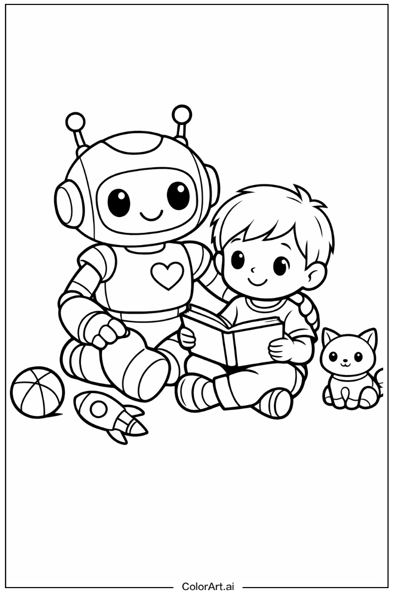 Robot with Companion robot Theme