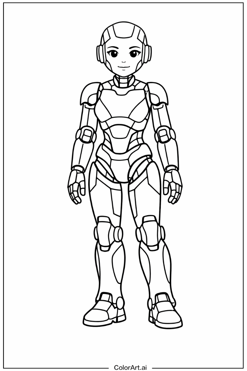Humanoid ai robot Robot Scene