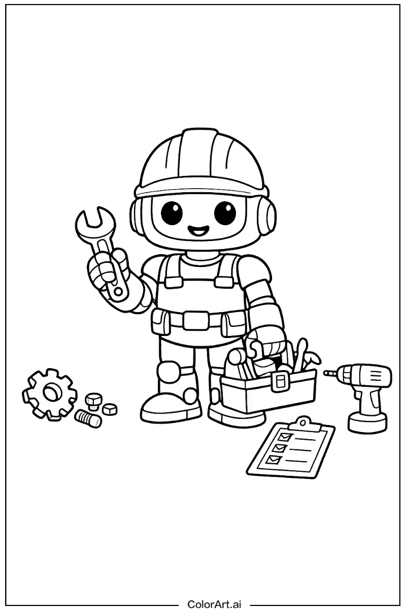 Robot with Robot worker Theme 2