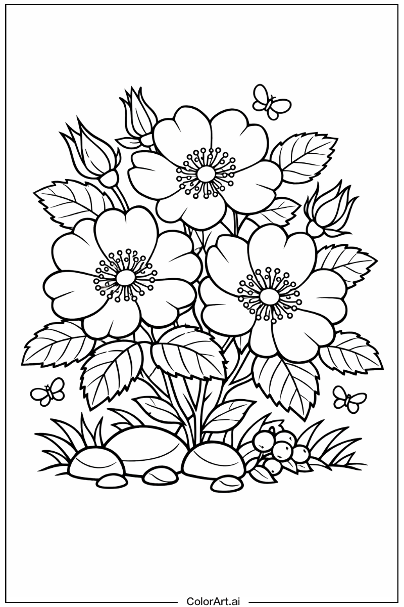 Wild rose Rose Scene