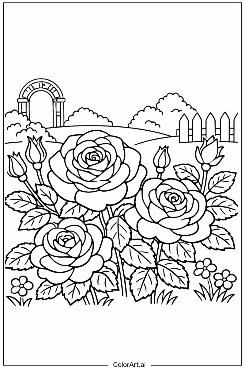Rose with Garden rose Theme