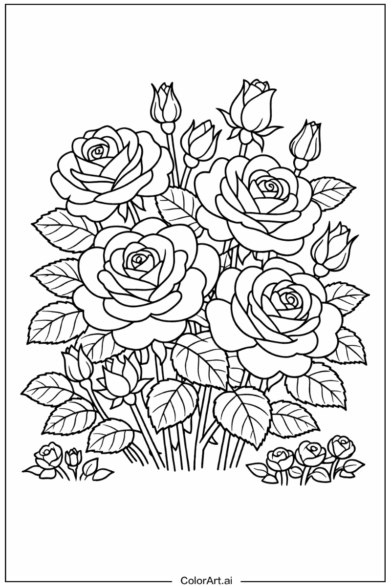 Floribunda rose Rose Scene