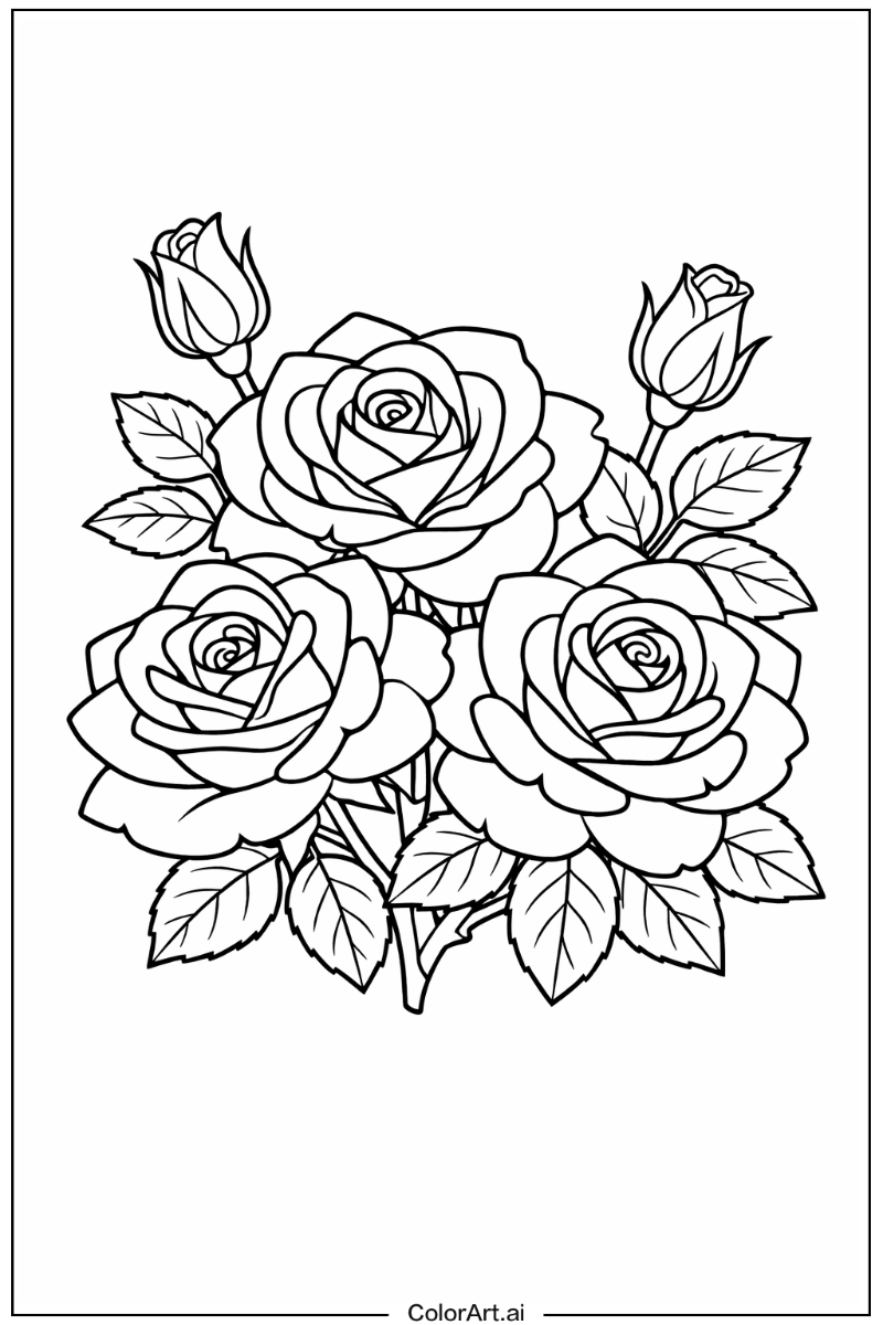 Rose with Grandiflora rose Theme