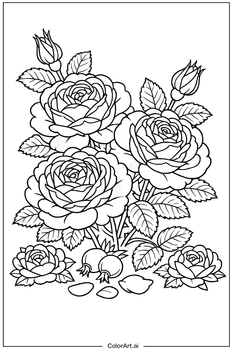 Bourbon rose Rose Scene