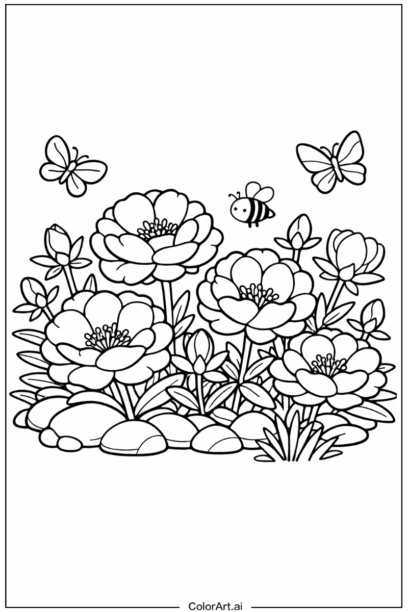 Moss rose Rose Design