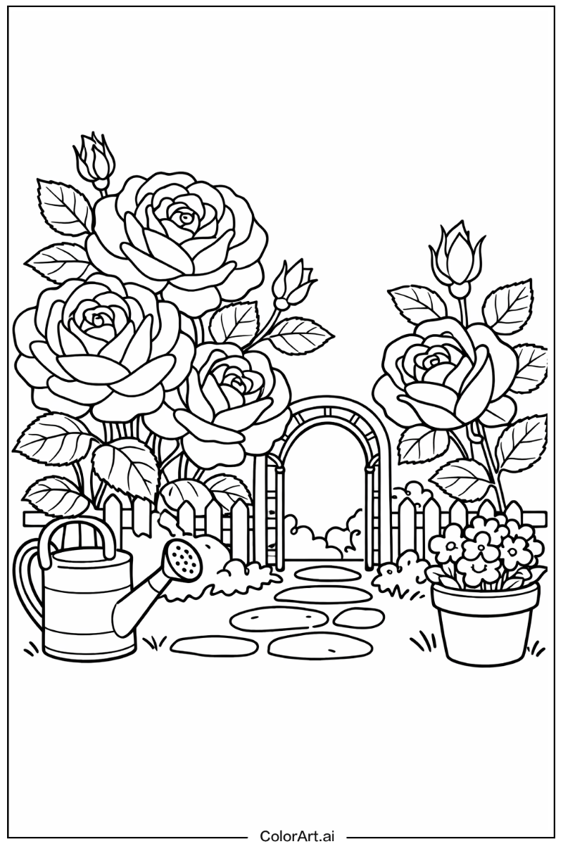 Rose with Old garden rose Theme