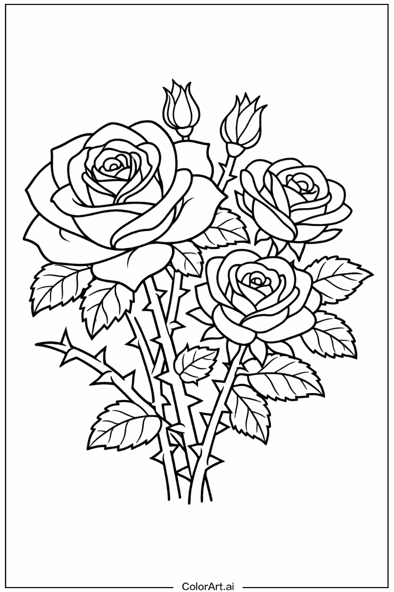 Rose thorn Rose Design