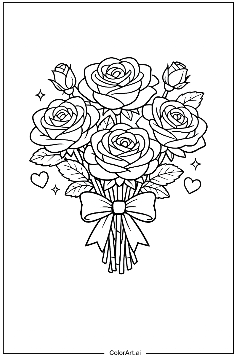 Rose with Rose bouquet Theme