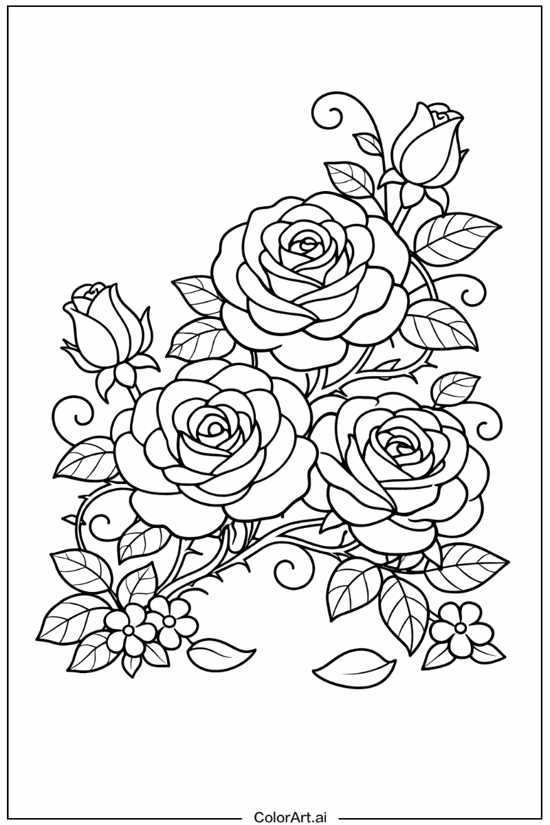 Rose vine Rose Scene