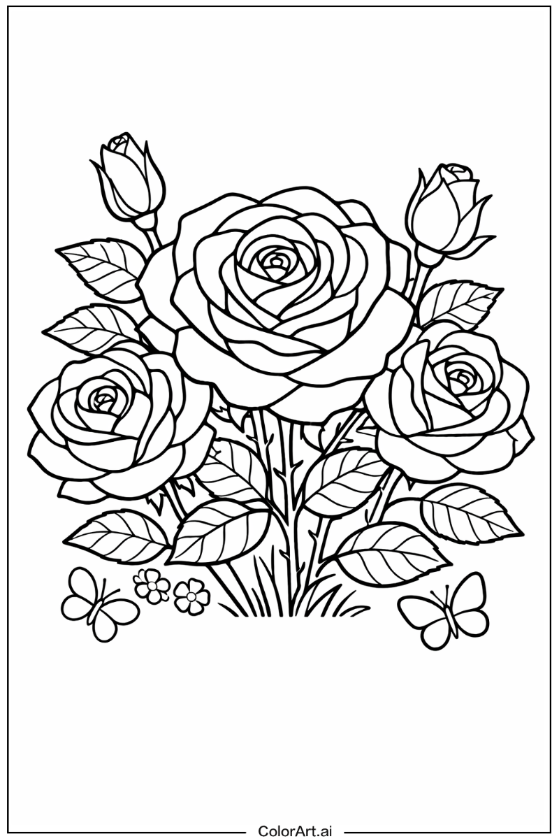 Orange rose Rose Design 2