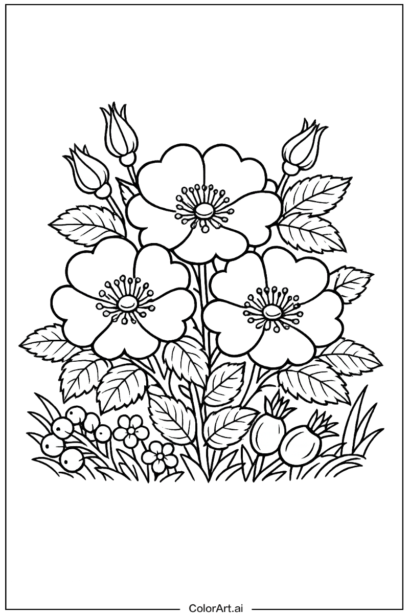 Wild rose Rose Scene 2