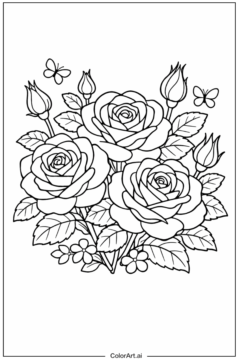 Rose with Yellow rose Theme