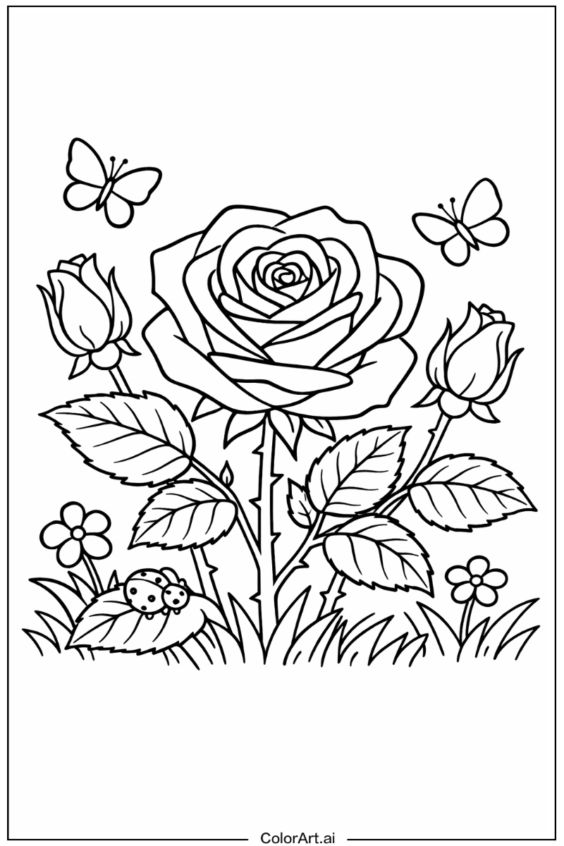 Orange rose Rose Design