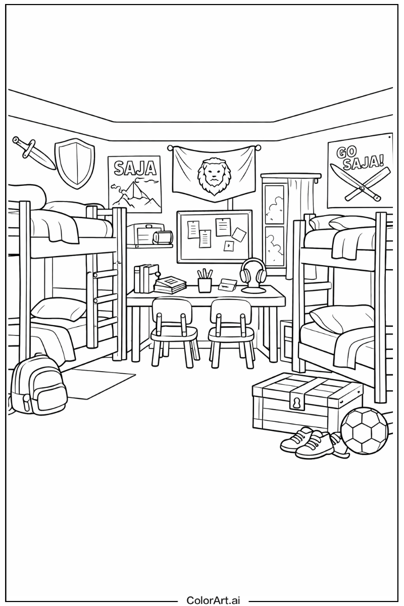 Saja boys dorm room Saja boys Design