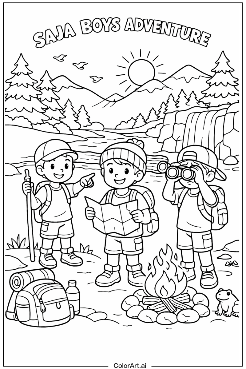 Saja boys with Saja boys outdoor adventure Theme