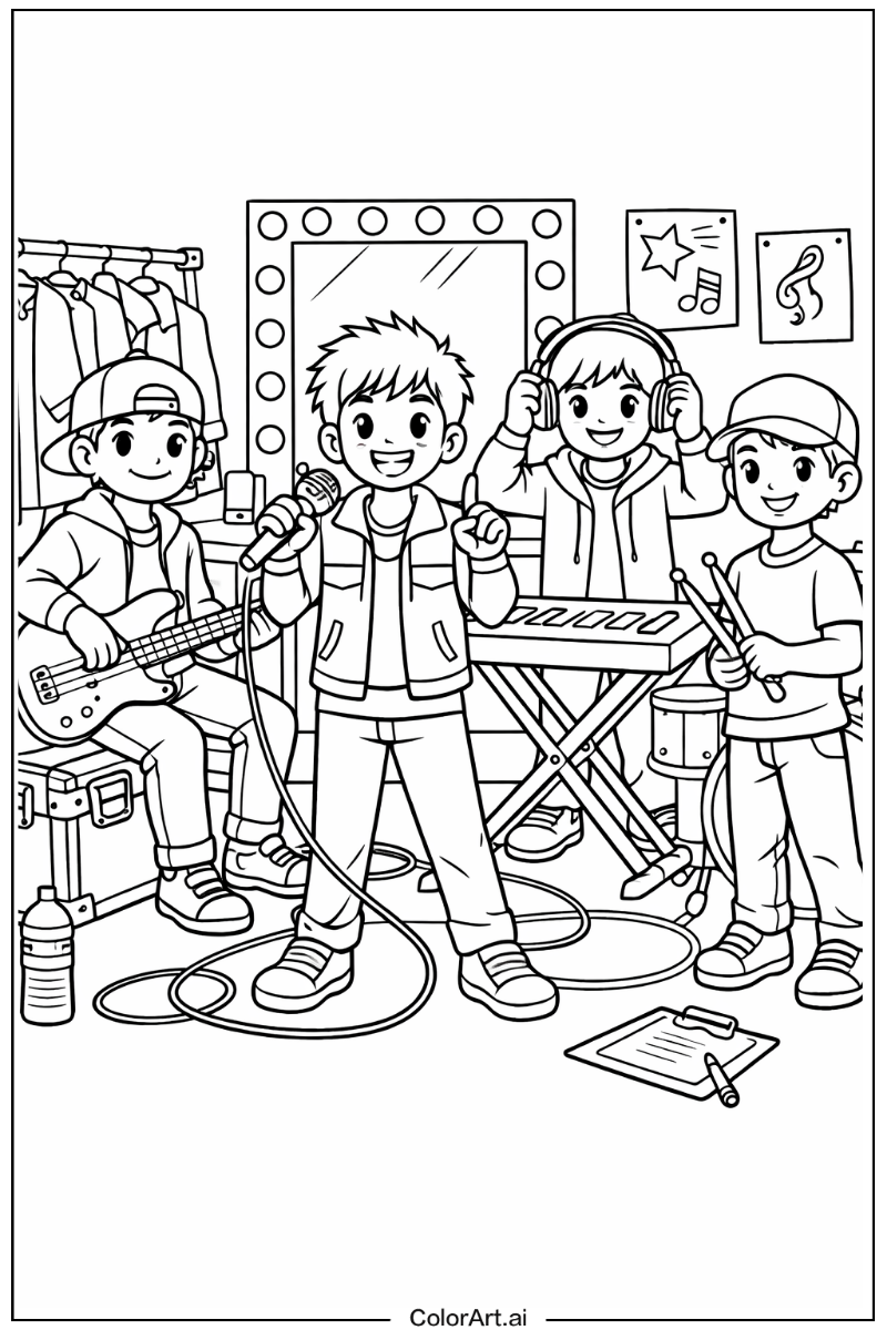 Saja boys performance backstage Saja boys Design