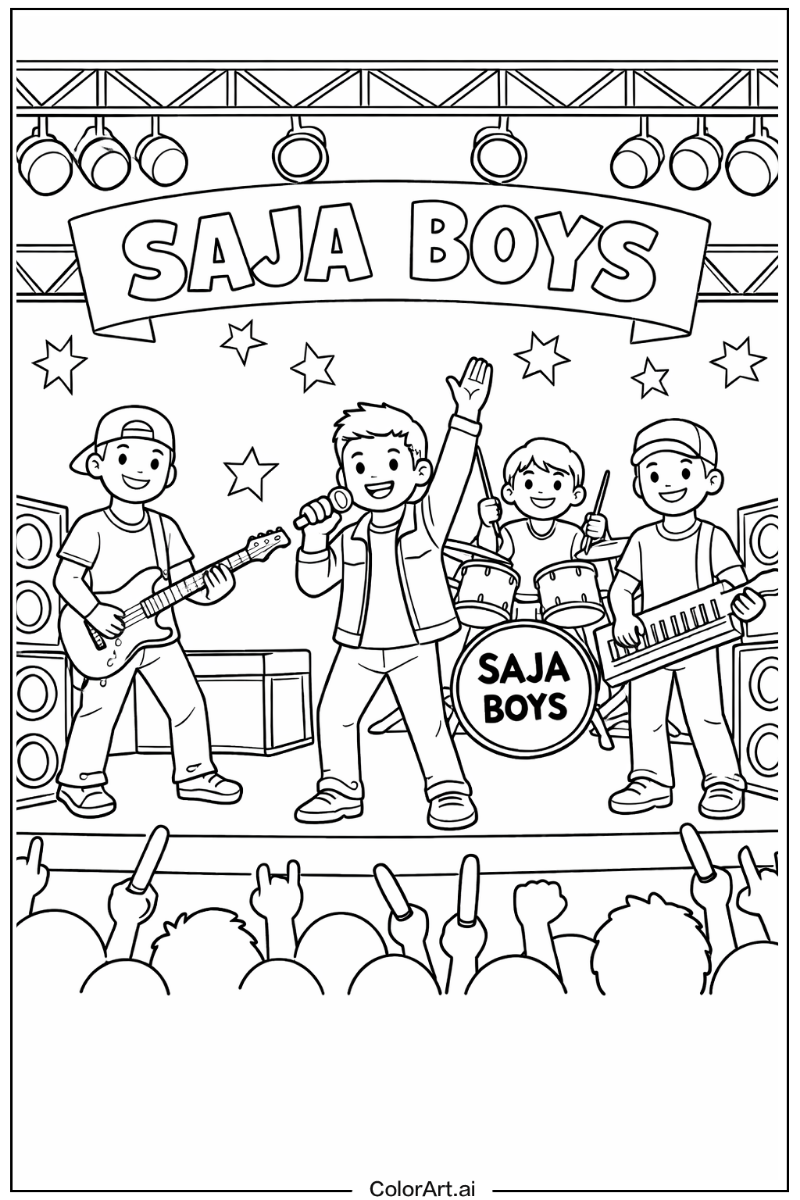Saja boys concert stage Saja boys Scene 2