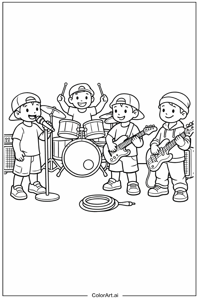 Saja boys with Saja boys rehearsal scene Theme 2