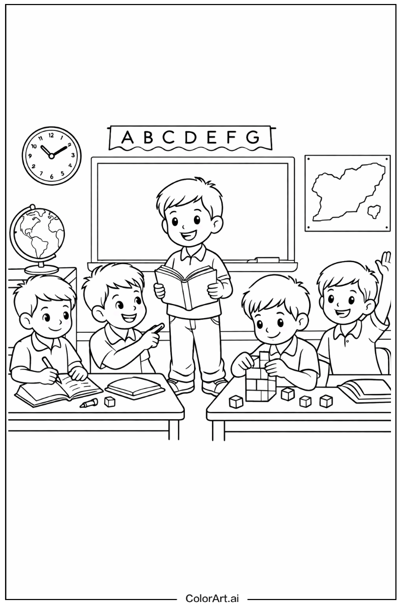 Saja boys classroom scene Saja boys Design