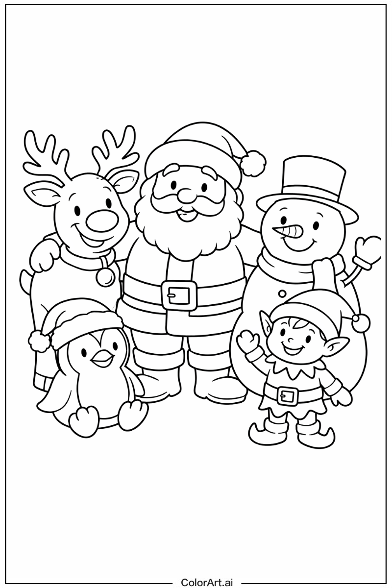 Santa with Friends 4