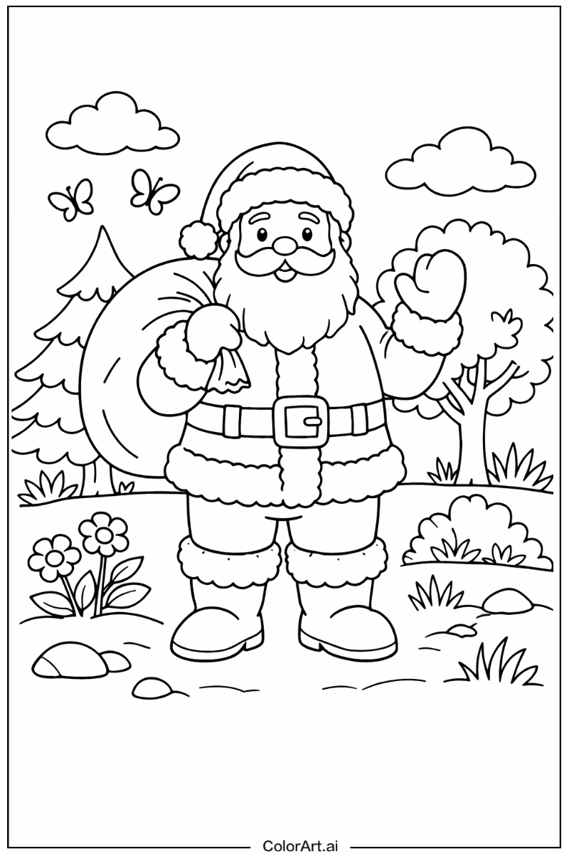 Santa in Nature 4