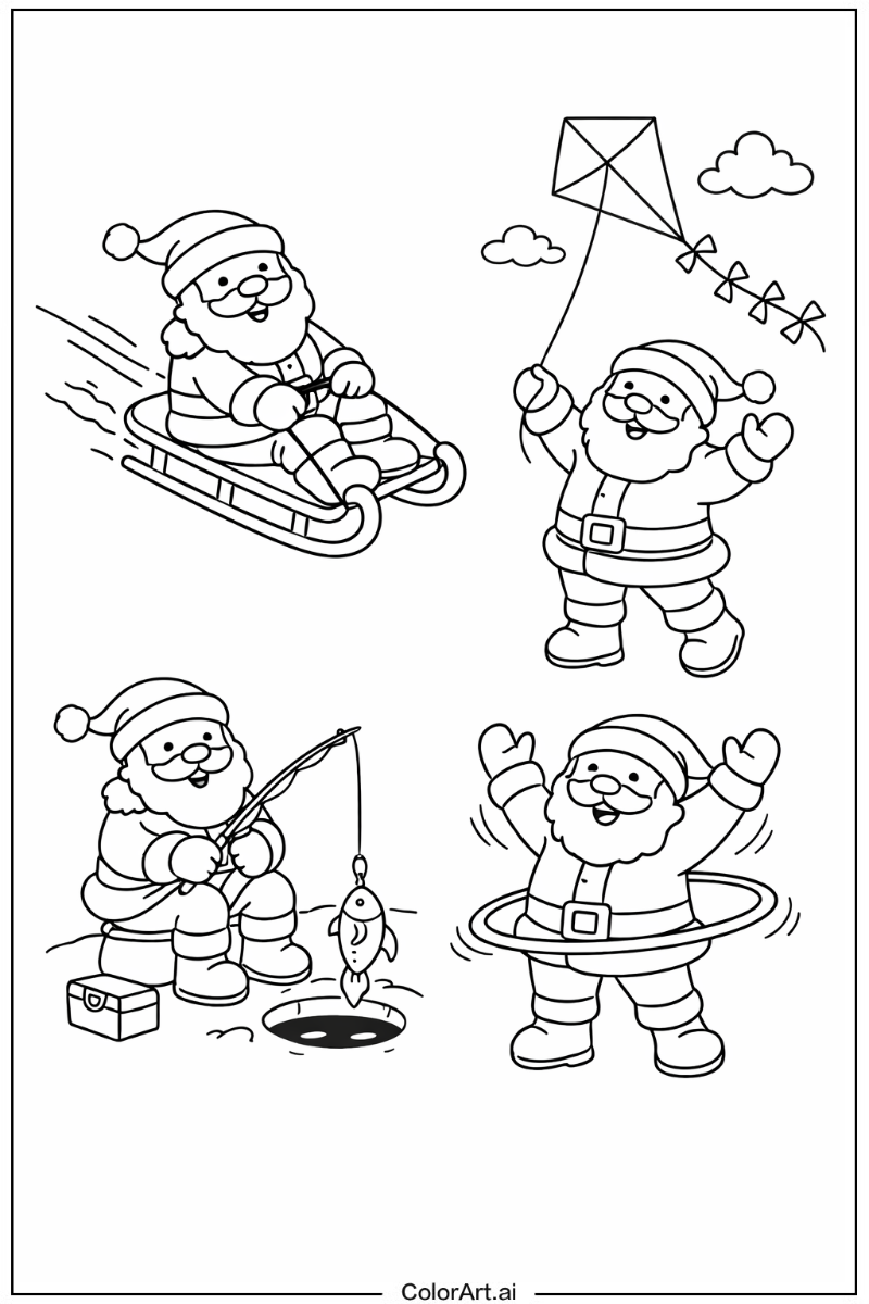 Santa Having Fun 5