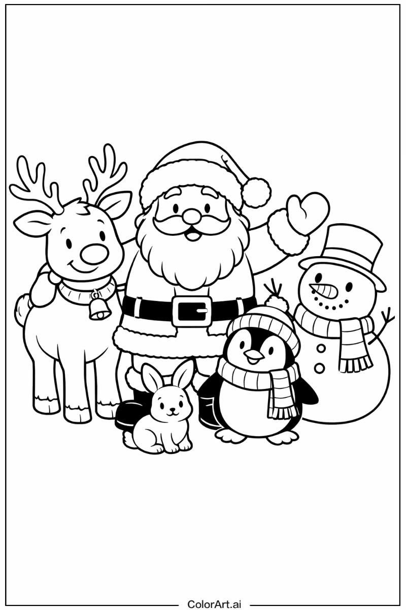 Santa with Friends 6