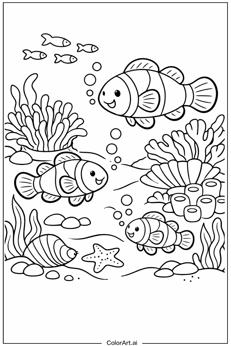 Clownfish Sea animals Scene 2