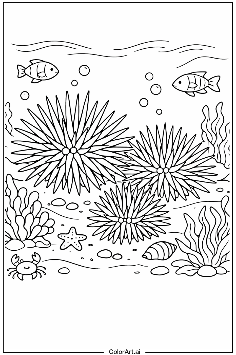 Sea urchin Sea animals Scene 2