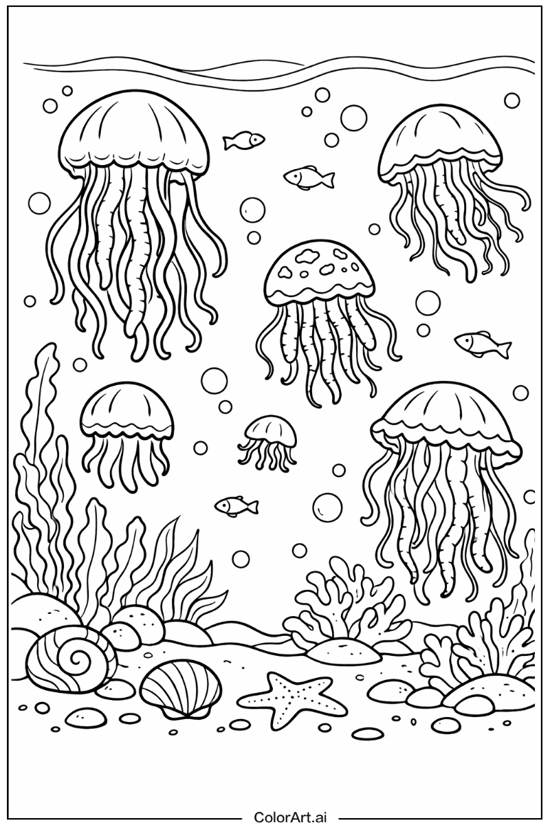 Jellyfish Sea animals Design