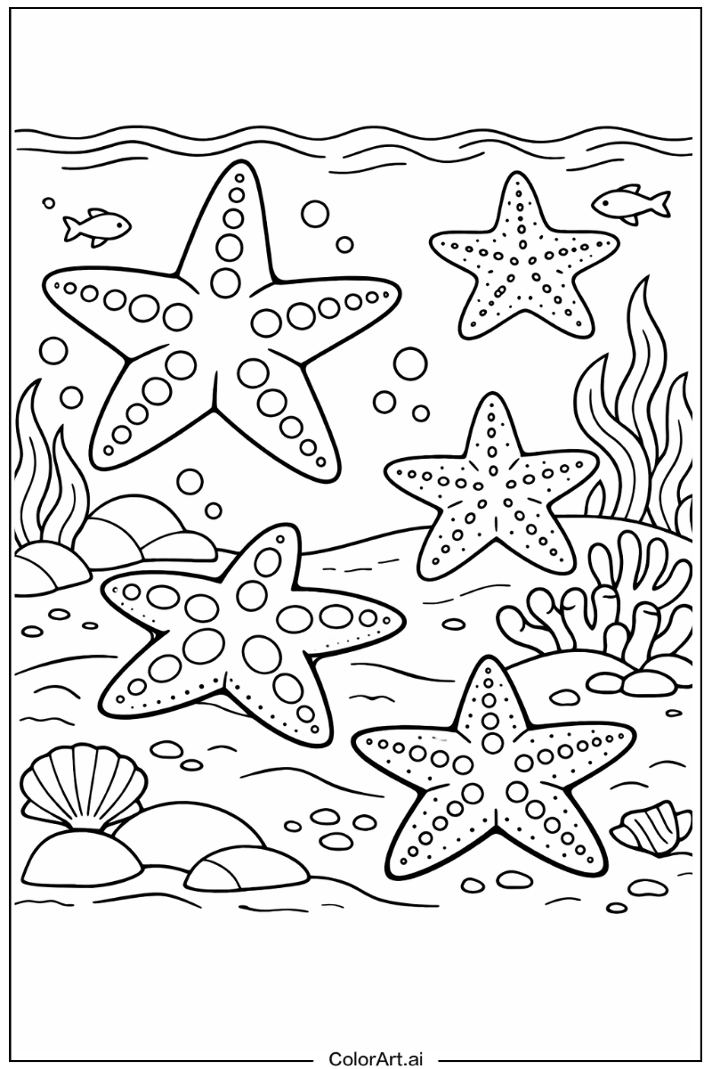 Starfish Sea animals Design