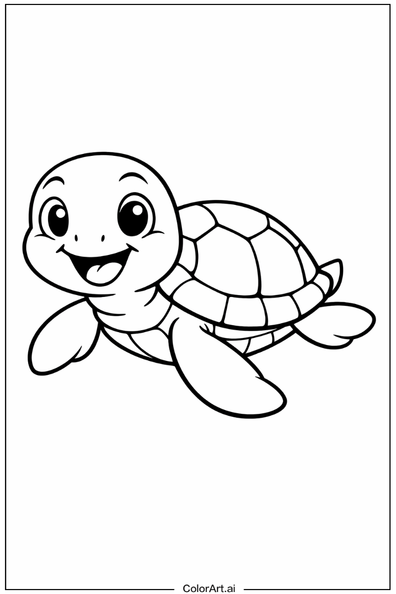 Happy sea turtle 2