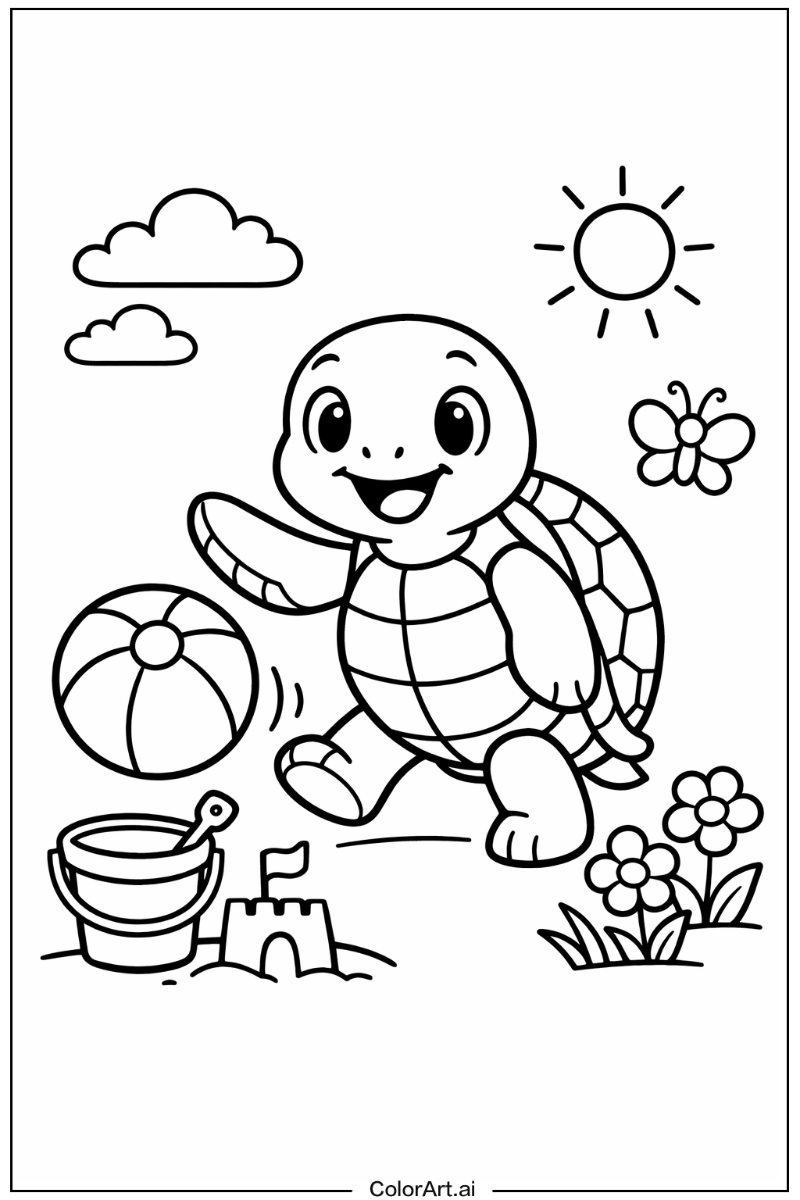 sea turtle Playing Outside 2