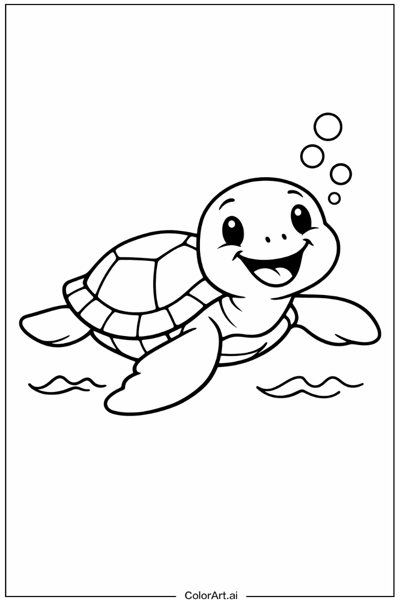 Smiling sea turtle 2