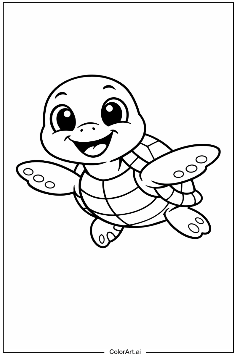 Happy sea turtle 4