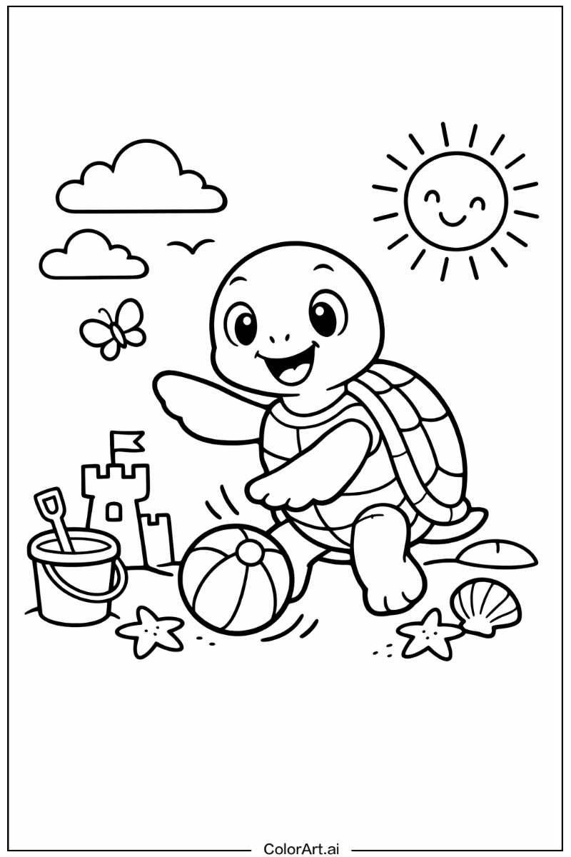 sea turtle Playing Outside 1