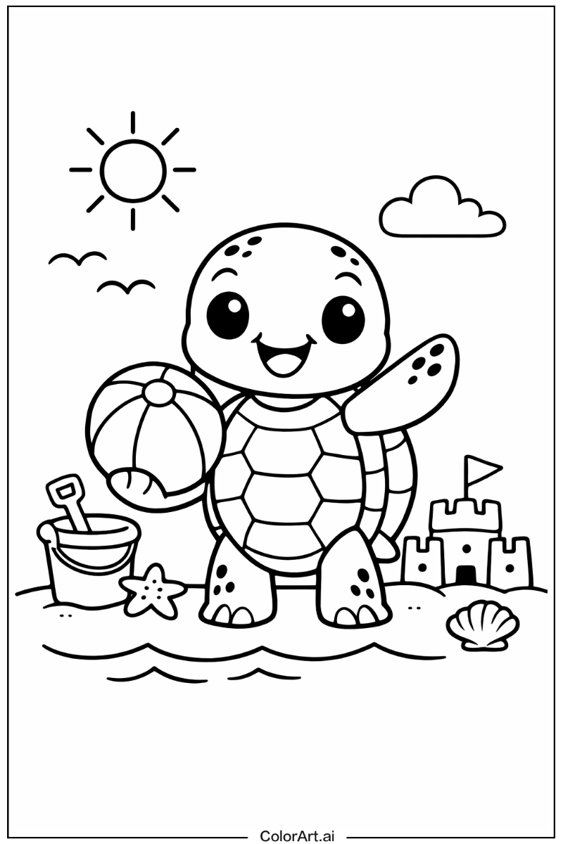 sea turtle Playing Outside 4