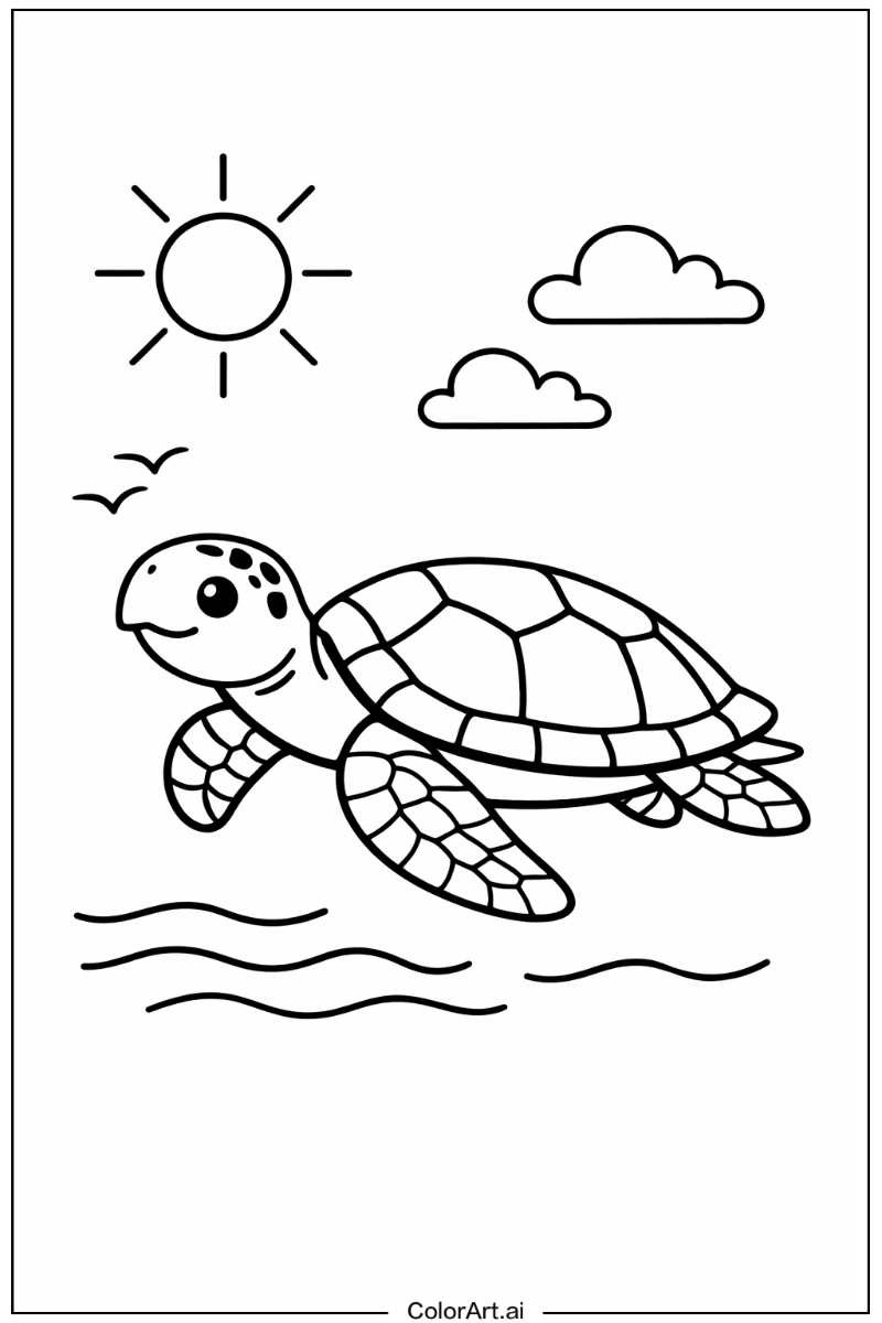 sea turtle Under the Sun 4