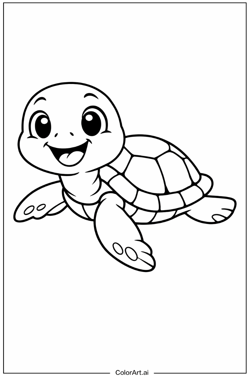 Happy sea turtle 5