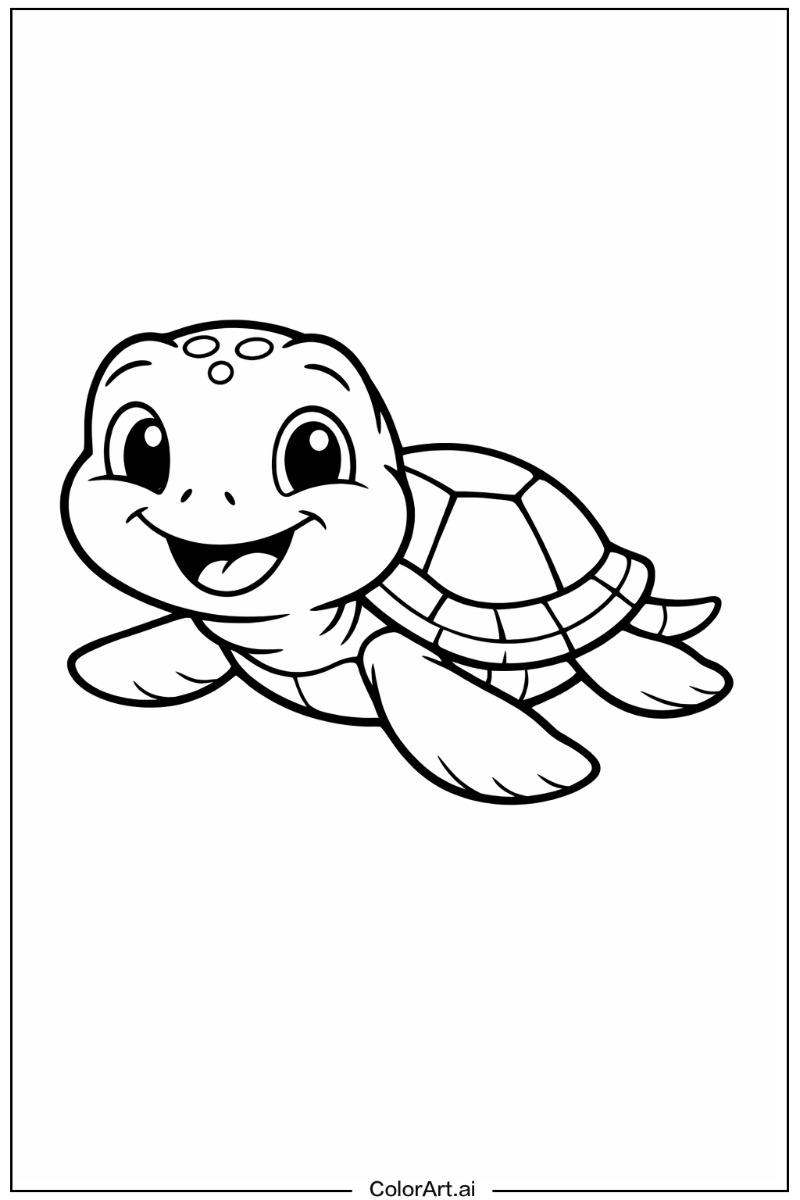 Smiling sea turtle 5