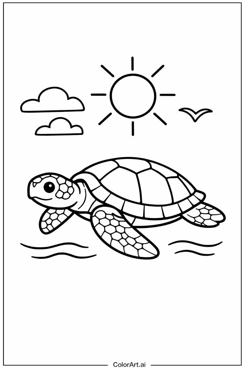 sea turtle Under the Sun 1