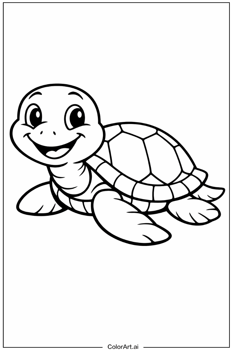 Smiling sea turtle 1