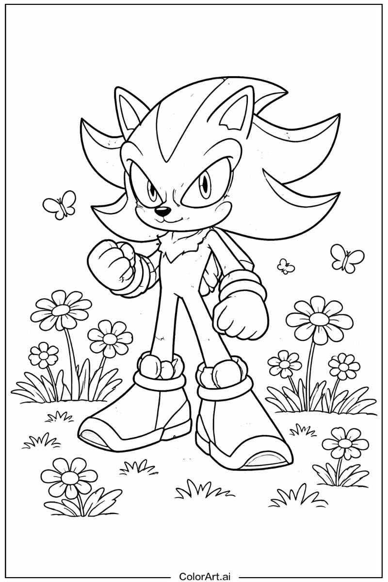 Shadow Sonic in a Garden 2