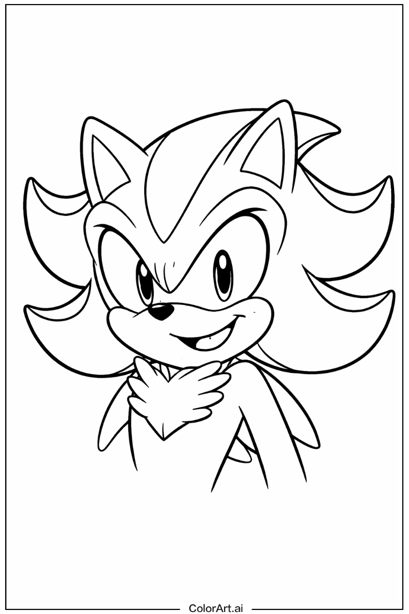 Happy Shadow Sonic Portrait 2